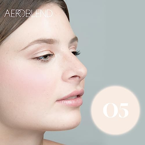 AEROBLEND Airbrush Foundation Makeup: Professional, Water-Based, Buildable, Long-wearing, For all skin types, 1 oz (O05)