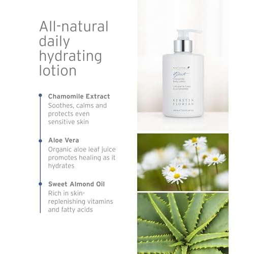 Kerstin Florian Chamomile Body Lotion | Nourishing Hydrating Moisturizer with Aloe & Jojoba Oil | Soothes Dry Skin | 13.5 fl oz
