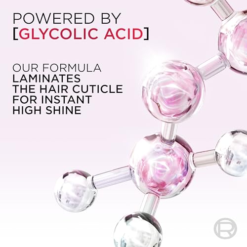 L'Oreal Paris Elvive Glycolic + Gloss Shine Boosting Shampoo and Conditioner Set, Cleanses and Smooths Dull, Porous Hair Into High-Shine, Glossy Hair, 1 Kit