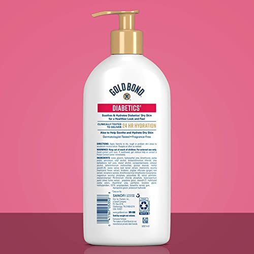Gold Bond Age Renew Neck & Chest Firming Cream, 2 oz. & Diabetics' Dry Skin Relief Body Lotion, 13 oz. Skin Care Bundle