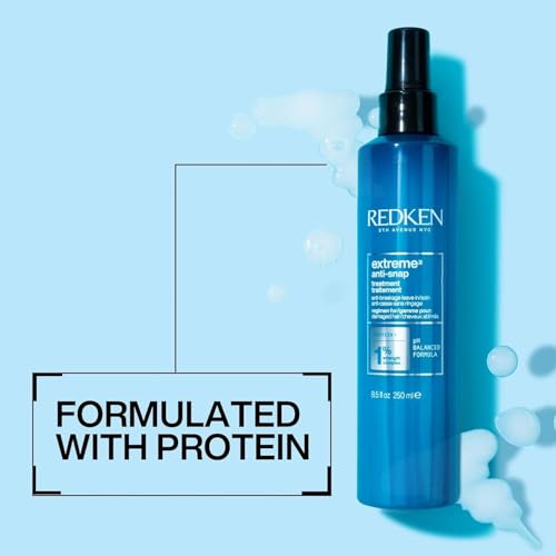 Redken Extreme Anti-Snap Anti-Breakage Leave-In Treatment For Distressed Hair - Fortifies & Helps Reduce Breakage, Infused With Proteins