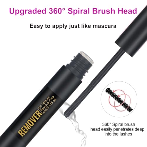 Lash Cluster Glue Remover,Quick-Dissolving Eyelash Glue Remover for DIY Lash Extensions Remover with Safe Formula Lash Clusters Remover 5ml (Remover-pink)