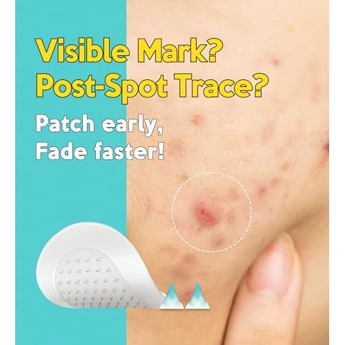 Troubless Micro Patch Plus Vitamin C - Zit Hydrocolloid Patch for Stubborn Marks with 10% Vitamin C - Micro-Dissolving Pyramids for High-Absorption, Seamless Adhesion & Easy-Wear (9 EA)