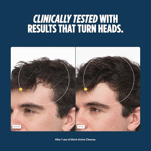 Nutrafol Men's Shampoo and Conditioner 2-in-1, Cleanses, Hydrates, Unclogs Pores, Improves Hair Volume & Strength, Physician-formulated for Thinning Hair, Color Safe, Sulfate Free - 8.1 Fl Oz Bottle