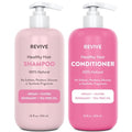 Healthy Hair Shampoo & Conditioner Set by REVIVEEO ? Strengthening, Hydrating, Scalp-Nourishing, Biotin, Argan Oil