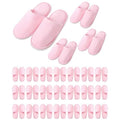 24 Pairs Kids Disposable Slippers Non Slip Closed Kids Spa Slippers Comfortable Home Slippers Disposable Spa Indoor Outdoor Slipper for 4-12 Years Old Boys Girls Party Hotel Travel(Pink,M)