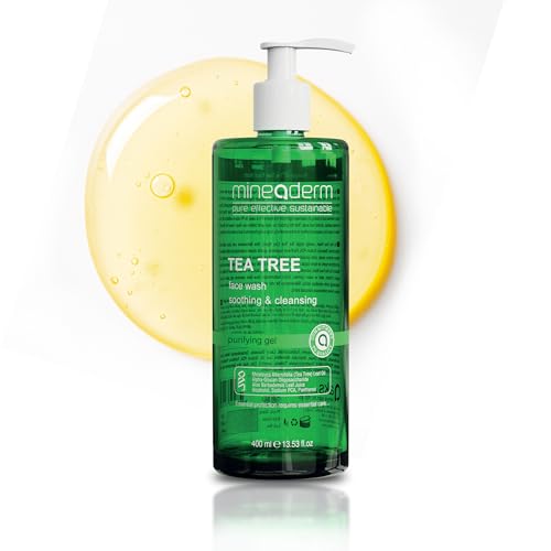 Tea Tree Face Wash for Acne-Prone & Oily Skin ? Purifying Facial Cleanser with Aloe Vera, Panthenol & Bisabolol ? Gentle Daily Gel Cleanser ? 13.53 fl oz