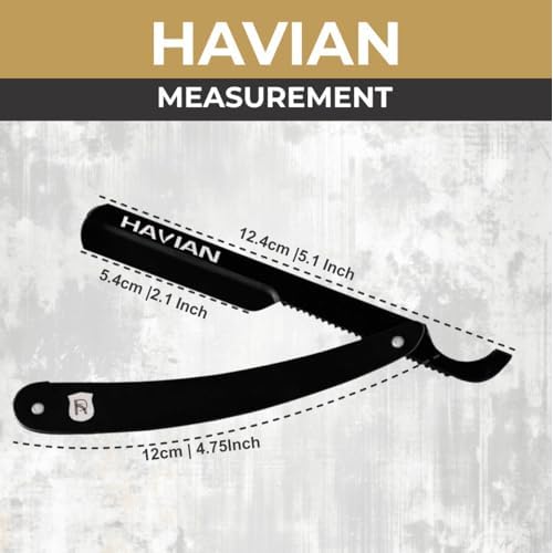 Professional Straight Razor, Turkish Model Black Steel Ergonomic Handle-premium Quality Stainless Steel-with Finger Rest for Men's Traditional Wet Shaving-Razor Shaving Blade.
