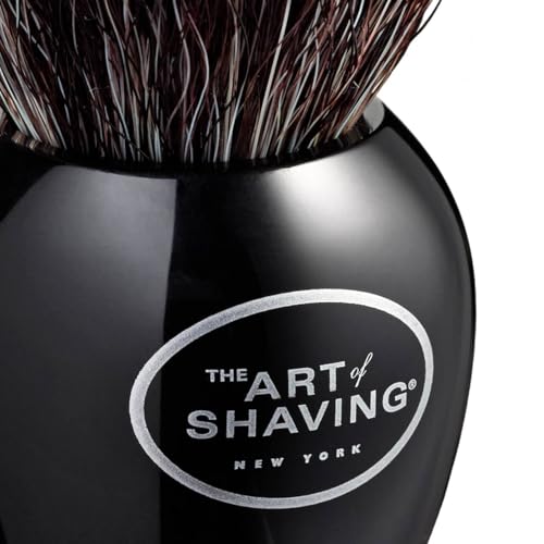 The Art of Shaving Original Shaving Brush - Pure Black ? Features Premium Synthetic Fibers For a Rich, Foamy, Lather