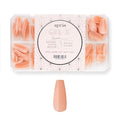 Apres Neutrals Gel-X Emma Box Of Nail Tips, 11 Sizes 00-9, Soft Gel Tip Box (150pcs) (Natural Coffin Medium, 150)