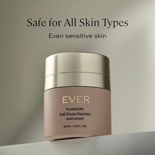 EVER Flawless Soft Focus Daytime Moisturizer - Complexion Enhancing AM Facial Moisturizing Lotion Cream That Delivers Glowing, Smoothed Skin 1.7 Fluid Ounce