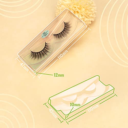 FARRED Wholesale False Lashes 30 Pairs 10 Styles Medium Length Vegan Eyelashes Fluffy Volume Strip Lashes Bulk 10 Portable Boxes Fake Eyelashes Mixed Natural Look 3D Faux Mink Lashes (mix 30pairs)