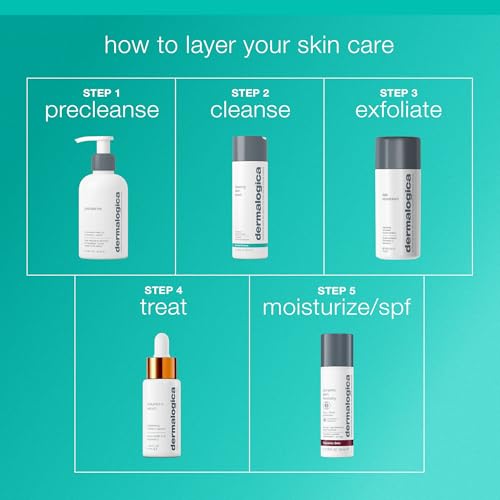 Dermalogica Clearing Skin Wash - Anti-Aging Acne Face Wash - Natural Breakout Clearing Foam with Salicylic Acid and Tea Tree Oil