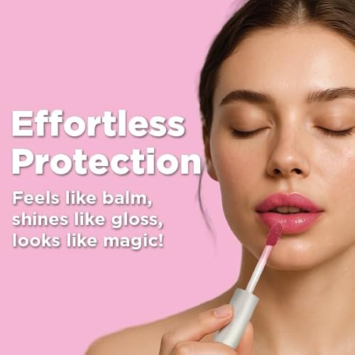 Shimmer Lip Gloss pH Activated, Glitter Lip Gloss for Women, Glossy, Shiny, Sparkly LipGloss, High-Shine Glittery Lipstick, Glimmer Sparkle Lipgloss, Made in USA (Rosy Quartz)