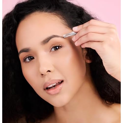 Made in Solingen, Germany APEXAY Professional Tweezers (Stainless Steel) ? Multi-Purpose High-Precision Tweezers for Eyebrows, Hair Removal, and Crafts (Slant Tipped - Normal Mouth)