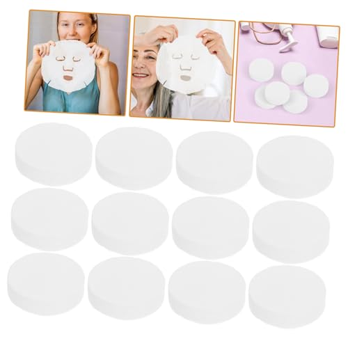 FRCOLOR 100pcs Compressed Cotton Facial Mask Sheets DIY Disposable Face Mask for Home Skin Care