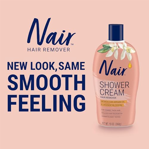 Nair Moroccan Argan Oil Shower Cream Hair Remover, 13.0 oz.