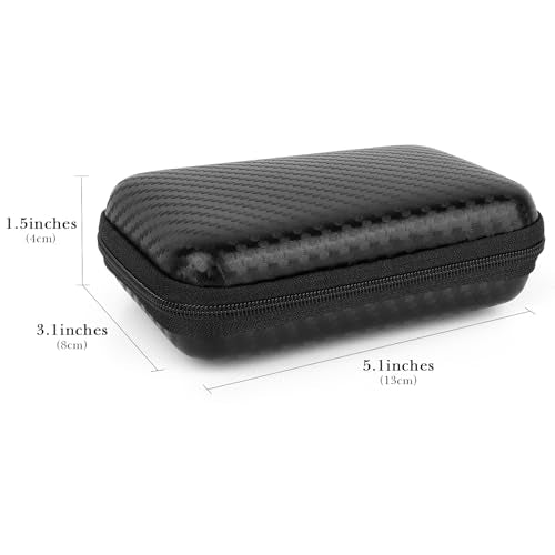 Linkidea Travel Shaver Case, Protective Mini Electric Razor Storage Bag, Compatible with Braun M60, M90, Portable Shaver Holder (Black)