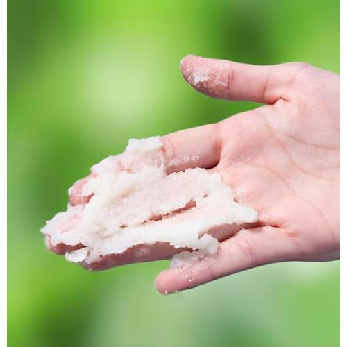 emerginC Scientific Organics Ginger-Lime Sugar Scrub - Exfoliating Body Scrub with Vitamin E + Moisturizing Shea Butter, Ginger Root Oil + Coconut Oil - Removes Dead Skin (8 oz)