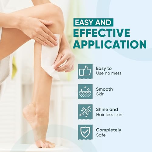 Amira Beauty 200 Non Woven Wax Strips for Hair Removal - Gentle Wax Paper for Waxing Face, Bikini, and Body - Pre Cut, Tear Resistant Small and Large Strips