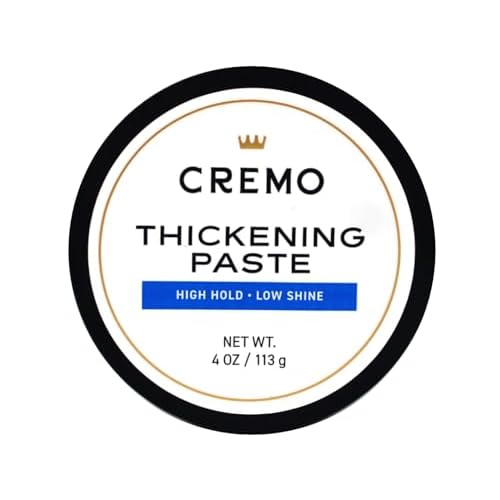 Cremo Barber Grade Hair Styling Thickening Paste, 4 Ounce (Pack of 3)