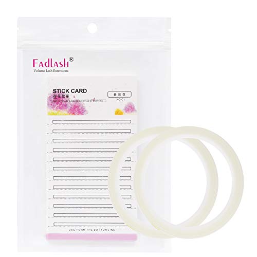 FADLASH Volume Fans Holder for Easy Fan Volume Lashes, 20Pcs Storage Card, Cruelty Free, Black