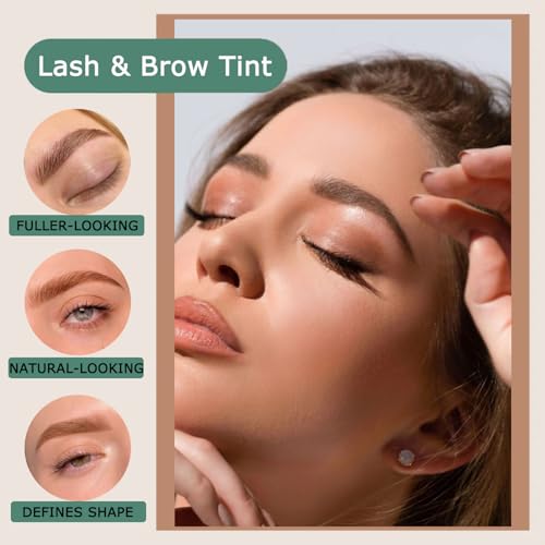 Brown Lash and Brow Color Kit Professional Lash with Natural Effects Easy to Use for Salon & Home Use Safe and Effective