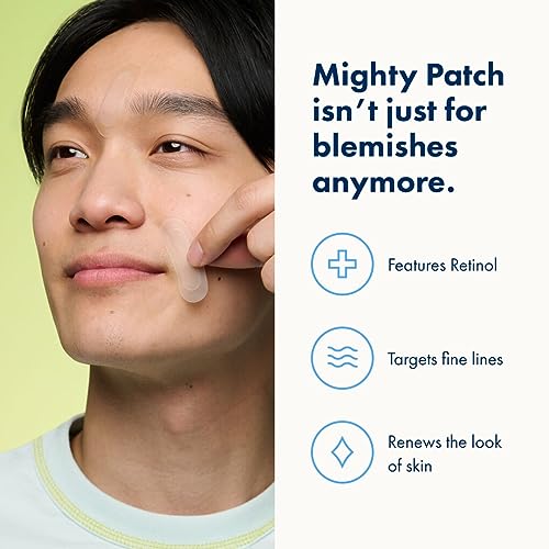 HERO COSMETICS Mighty Patch¢â for Fine Lines Patches - Featuring Retinol and 1,390 dissolving Micropoint¢â Points to Help Renew the Look of Skin (6 Count)