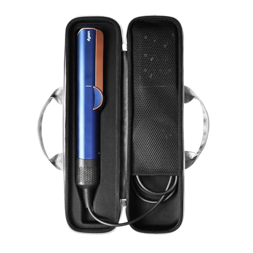 Travel Carrying Case Compatible with Dyson Airstrait/Hair Straightener, Airstrait HT01 Accessories Tools Hard Case, Waterproof Storage Bag - Black (Gray)