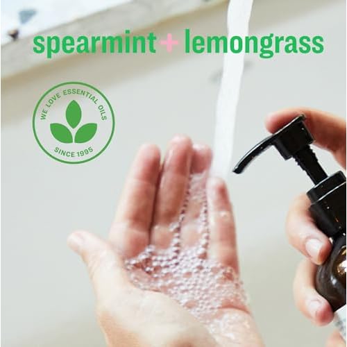 Everyone Liquid Hand Soap Refill, 1 Gallon, Spearmint and Lemongrass, made with Essential Oils for kitchen and bathroom