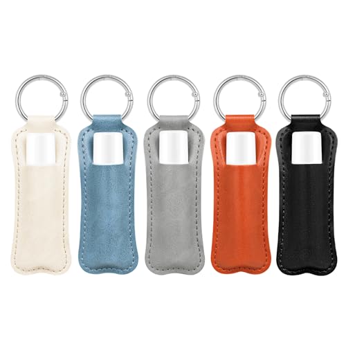 WK IEASON Lip Balm Holder for Chapstick Lipstick Sleeve Keychain,Small Christmas Gifts Stocking Stuffers for Teen Girls Women