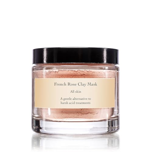 evanhealy French Rose Clay Face Mask | Exfoliating for Sensitive Skin Face Mask | Pore Minimizer Pink Clay Mask | Cleansing Rhassoul