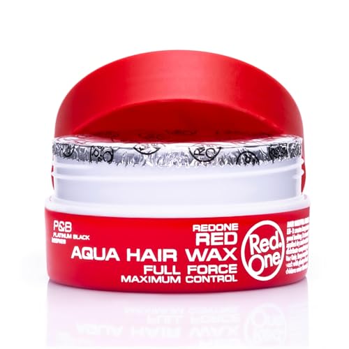 Redone Hair Wax Red 150ml | Ultra Hold & Maximum Control | High Shine Styling Wax for Men & Women | Edge Control & Non-Sticky Finish | Strawberry Scent | Professional Barber Hair