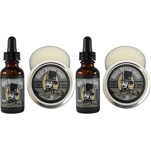 Grave Before Shave¢â Gentlemen's Blend Beard Pack (Bourbon/Sandal wood Scent) (Pack of 2)