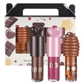 3PCS Bunny Lip Gloss Set, Chocolate + Rose + Honey, Nourishing Tinted Lip Oil For A High-shine Finish, Keychain Honey Lip Oil for Lip Care and Dry Lips
