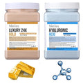 24K Gold & Hyaluronic Acid Jelly Mask, Facial Skin Care- Collagen Peel-Off Jelly Mask Set, For Facials, Face Mask For Instant Hydration, Vegan Peel Off Face Mask, For Hydration