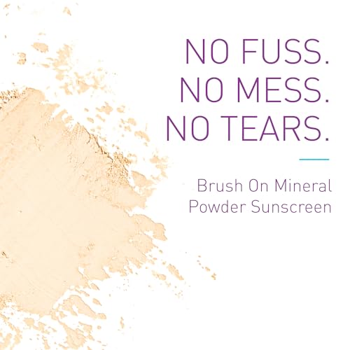 BOB KIDS SPF 30 Brush On Mineral Powder Sunscreen, Broad Spectrum Protection, Water Resistant 80 Mins, Fragrance Free, Easy to Apply for Kids & Babies, Mfg in USA, 2-Pack