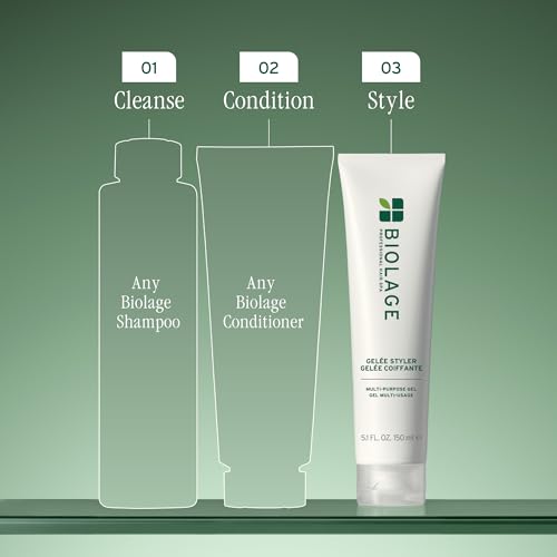 Biolage Styling Gel?e - Firm Hold, Adds Shine & Controls Frizz, Gel Styler, For All Hair Types, Vegan & Cruelty-Free