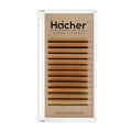 Brown Lash Extensions 03 05 07 C D Curl 8-16mm Mixed, Colored Lash Trays for Eyelash Extension (Light Brown, 0.05 C 8-16mm)