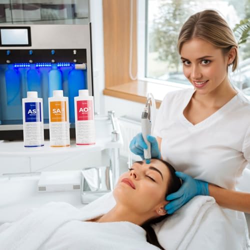 Professional Hydro Peeling Solution for Hydrodermabrasion Machines ? Bubble Solution for All Skin Types AO3 ? Deep Cleansing, Hydration, and Anti-Aging