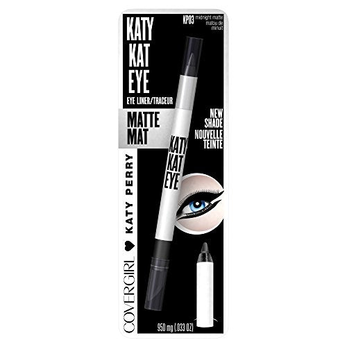 COVERGIRL Katy Kat Eye Liner, Midnight Matte, .033 oz (950 mg) (Packaging may vary)