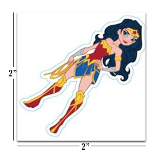 Wonder Woman Tattoos Party Favors Bundle ~ 72 Perforated Individual 2" x 2" Wonder Woman Temporary Tattoos for Kids Boys Girls (Wonder Woman Party Supplies)