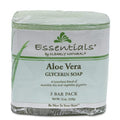 Clearly Natural Essentials Glycerine Bar Soap, Aloe Vera, 12 oz, 3 Count