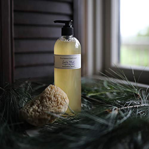 Farmaesthetics Gentle Mint Organic Body Wash (16 fl oz) | Ethically Sourced Sustainable Beauty | Clean, All Natural, Small Batch Skincare