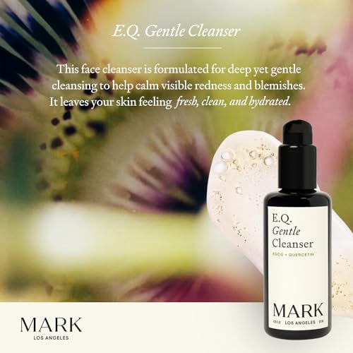 EQ Gentle Cleanser - EGCG + Quercetin - Gentle Face Wash - Cleanse & Purify Skin - For Redness & Blemishes - With Squalene Oil - Lightweight Plant-Based Formula - 4.05 fl oz