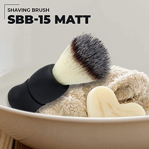 Pearl Shaving Brush with Cruelty-Free Imitation Badger Bristles | Classic & Traditional Shaving Brush | Environment Friendly | Elegant wet shaving product SBB-15 SY | Father's Day Gift