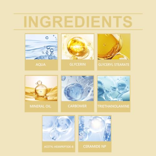AH-8 Neck Firming Cream with Electric Massage Tightening, Anti-Wrinkle Treatment with Red Light, Deep Moisturizer Bundle Care (Neck Cream)
