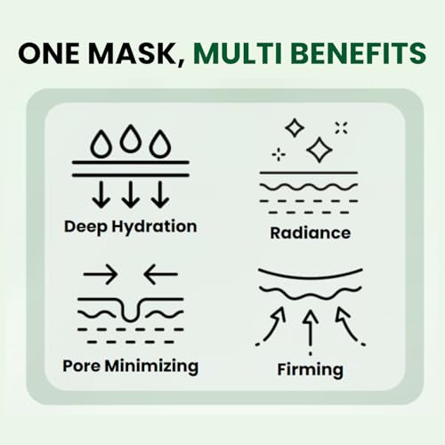 VeganMucin Lifting Hydrogel Korean Face Mask 3 EA, Improves Skin Texture, Glowing Skin, Made in Korea