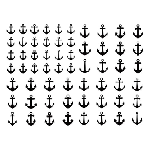 Anchor Ship Temporary Tattoo Sticker Waterproof Adult Men Women Shoulder Back Arm Body Art 15X11cm Set of 4 (SF304)