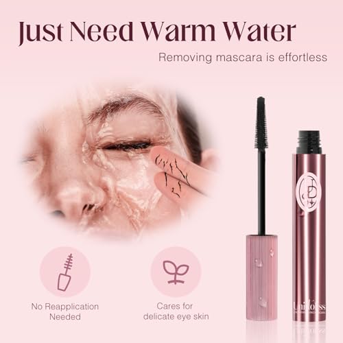 Unidollss Tubing Mascara Volume and Length Black Upgrade Lengthening Long Lasting, New Brush, No Smudging, No Clumping, Voluminous Tubing Mascara, Gluten-free Safe for Sensitive Eyes(Black Upgrade)